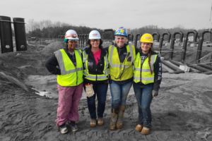 Women in Construction standing on jobsite